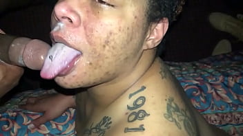 Preview 4 of Aunty Train Sex - Cumplay with long tongue and tongue ring