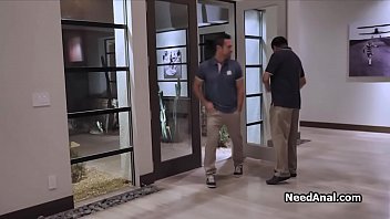 Preview 1 of Seyvidos - Busty teen gets rimmed and pleases cock in the kitchen