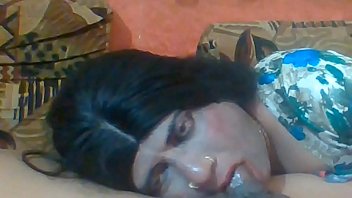 Preview 4 of Young Amatuers Couple - Deepthroat cock sucking