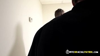 Preview 1 of Huge Boobssss - interracial anal threesome outdoors on parking lot on cops reality show