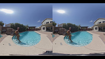 Preview 2 of Di Loi - Ebony teen gets wet in VR180 - PREVIEW - Full Video at MyEroticVR