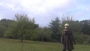 Preview 4 of Melissa Mother - Brokenbitch in Green Wintercoat and Green Rubber Waders