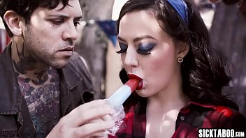 Preview 3 of Teachers And Students Sex Happy - Four guys banged a sexy brunette MILF on barbacue party