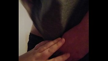 Preview 3 of Porn Xxx 17 Full - Realknox jerks off thru shirt,  cumshot