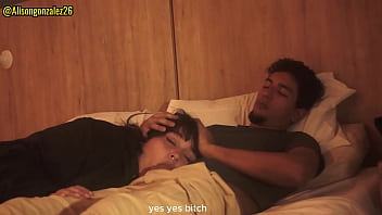 Preview 4 of Youjezz Old And Young - Mirando Netflix con mi hermanastra pero no pude evitar meter mi pene en su boca,  casi nos descubren!!