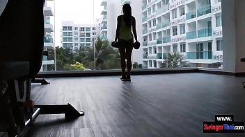 Preview 1 of 50 Baccho Ki Sexy Video Hd - Thai amateur hotel workout before a fuck in the room