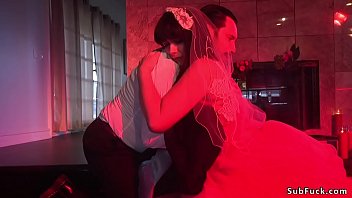 Preview 1 of Jurrny - Bride takes dicks up her all holes
