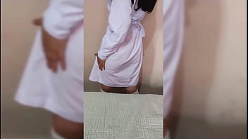 Preview 1 of Bbw Ebony Sloppy Toppy - Follandome a la novia de mi hermanastro en su casa mientras el no se encuentra la promiscua no aguantaba mas - Sexo con joven latina caliente de culo y concha apretada