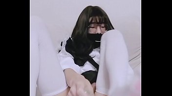 Preview 2 of Xxxvideo Panjabni - 女仆装伪娘拉珠抽插射精