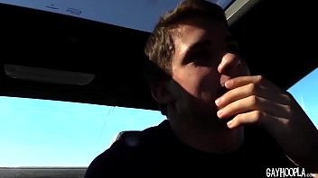 Preview 1 of Sniff My Dirty Panties Polski - ROAD HEAD! Flip Fuck Action Between 2 Hot American Jocks!