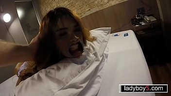 Preview 3 of Pyt Twerk On Dick - ladyboy blowjob and anal sex in bondage