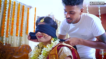 Preview 1 of Xes Video Mms Kisi Ne Dekha - Newly Married Bhabhiji Fucked By devar Blindfolded ( Full Movie )