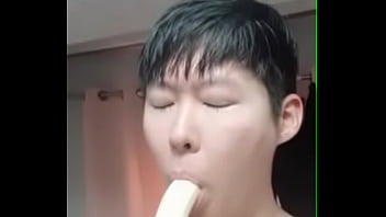 Preview 2 of Wichs Treffen - my korean sucking on his favorite fruit