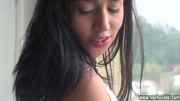 Preview 1 of Real Virgin Deflowered Videos - The little Colombian poses with a small outfit and a taffeta skirt for Nacho Vidal. Soon Nacho&#039_s gigantic cock is filling her tight and shaved pussy.