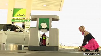Preview 2 of Anybunny Fisting - Slut gives full service at gas station