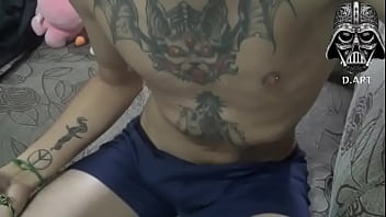Preview 1 of Kh Ng Che - Intense orgasm in tattoo free