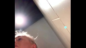 Preview 4 of Realistic Animation - Horny in the restaurant! Fingered on the toilet to orgasm