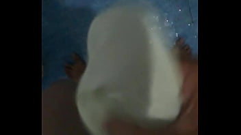 Preview 3 of Hot Solo Squirt With Hair Brush - Yellow underware in my inn (23092019)