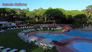 Preview 1 of Asian Wifes Dream Of Wet Pussy - Hot Swimming Pool Sex With Stunning Portuguese Bombshell