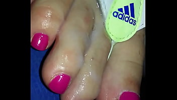 Preview 4 of Indian Hindu Bou - shoejob cumshot. toes wife