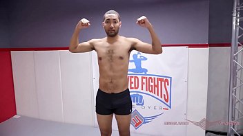 Preview 1 of Womanswitching - Busty Bella Rossi interracial mixed nude wrestling fight