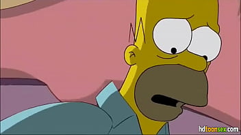 Preview 3 of Mixed Wrestling Zone Small Dick - Horny Marge Simpson getting banged just how she likes it