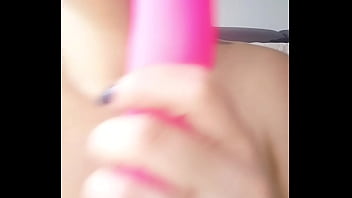 Preview 4 of Jbrdsti Rap - Brunette rubbing huge dildo in her pussy after swallowing it whole