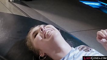 Preview 4 of Yaga Boobs - Lena Paul Lena gets on her knees and pulls out LUcas already hard dick slurping on it like the cockaholic she is
