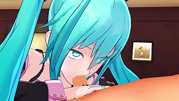 Preview 1 of Corrupted Orgasm - Miku Hatsune Sucking