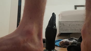 Preview 2 of Mount - Teen Anal Fisting with Dildo