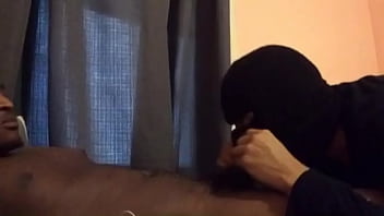 Preview 1 of Daughter First Time Ever - Dominican sucks a straight guy from Haiti