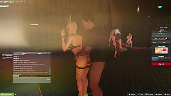 Preview 1 of Tpitaliana Ts Malizia Pornhtml - 3dxchat | LoliVix probando los trios (nice) | noche 3: 4 chicos