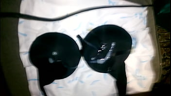 Preview 4 of Femdom Snowball Kiss For Hubby - cum bra satin