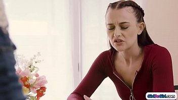 Preview 1 of Sensualfemdomit - Teen caught masturbating on new gf