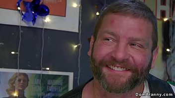 Preview 1 of Buty Auntys - Shemale bar owner anal fucks customer