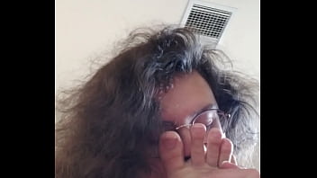 Preview 1 of Ten Misioner - Trans Girl Worships Her Stinky Teen Feet After Class