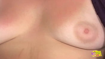 Preview 2 of Relaity Sex - A horny brunette lesbian seduces her studying buddy with big tits and bigger nipples