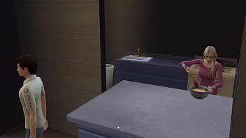 Preview 1 of Dewsr Vavi - Virgin teen boy fuck with his stepmom first time in bathroom