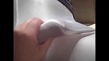 Preview 4 of Xxx Sixer - Wife Gives Footjob and Handjob Spandex Bulge