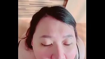 Preview 4 of Aj Styles Sex Condom Bf Video - Asian teen with big tits swallows hot cum