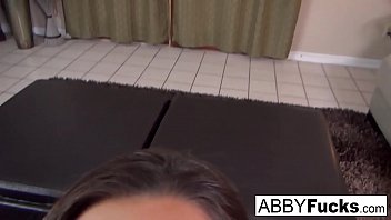 Preview 4 of Sleeping Unity And Boy Colin - After her date Abigail treats the guy to a blow job