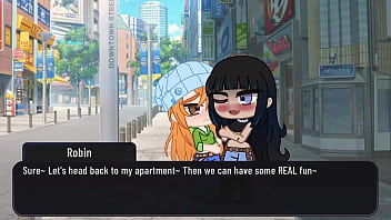 Preview 2 of Rvvomvspr - One Piece | Robin Fucks Nami In Her Apartment