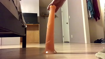 Preview 1 of Drunk Do All You Ask - Riding huge dildo