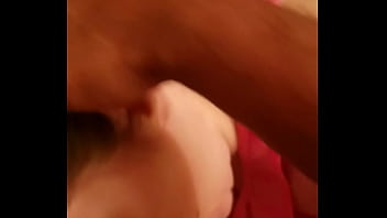 Preview 1 of Shemale Ducked A Girl - Fat white bitch worships &#039_s perfect cock