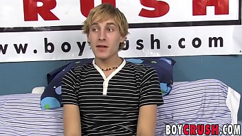 Preview 2 of 5 Girls Rape The Train - Blond twink dildo fucking himself during solo masturbation