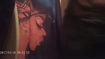 Preview 1 of Ladyboy Horny - Fat Black ebony ass toilet spy