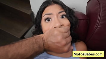Preview 2 of Paki Indian Sex - Natural busty teen brunette with juicy bald pink pussy gets pounded and loves massive dick deep and hard (Cami Strella,  Charles Dera)