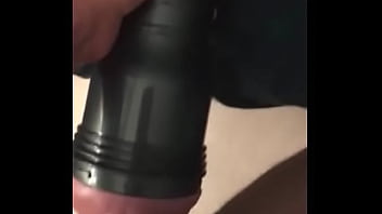 Preview 4 of Big Boobs Drinking - Gets Creamy With The Fleshlight Hot Amateur