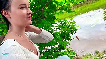 Preview 1 of Boca Grill - Sasha Sparrow Pablic Blowjob and Doddystyle Sex- Oral Creampie
