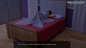 Preview 1 of Nepali Xxx Bidiyao - Rubbing stepsister&#039_s big butt with a big dick and getting some cum on her hot ass l My sexiest gameplay moments l Milfy City l Part #38